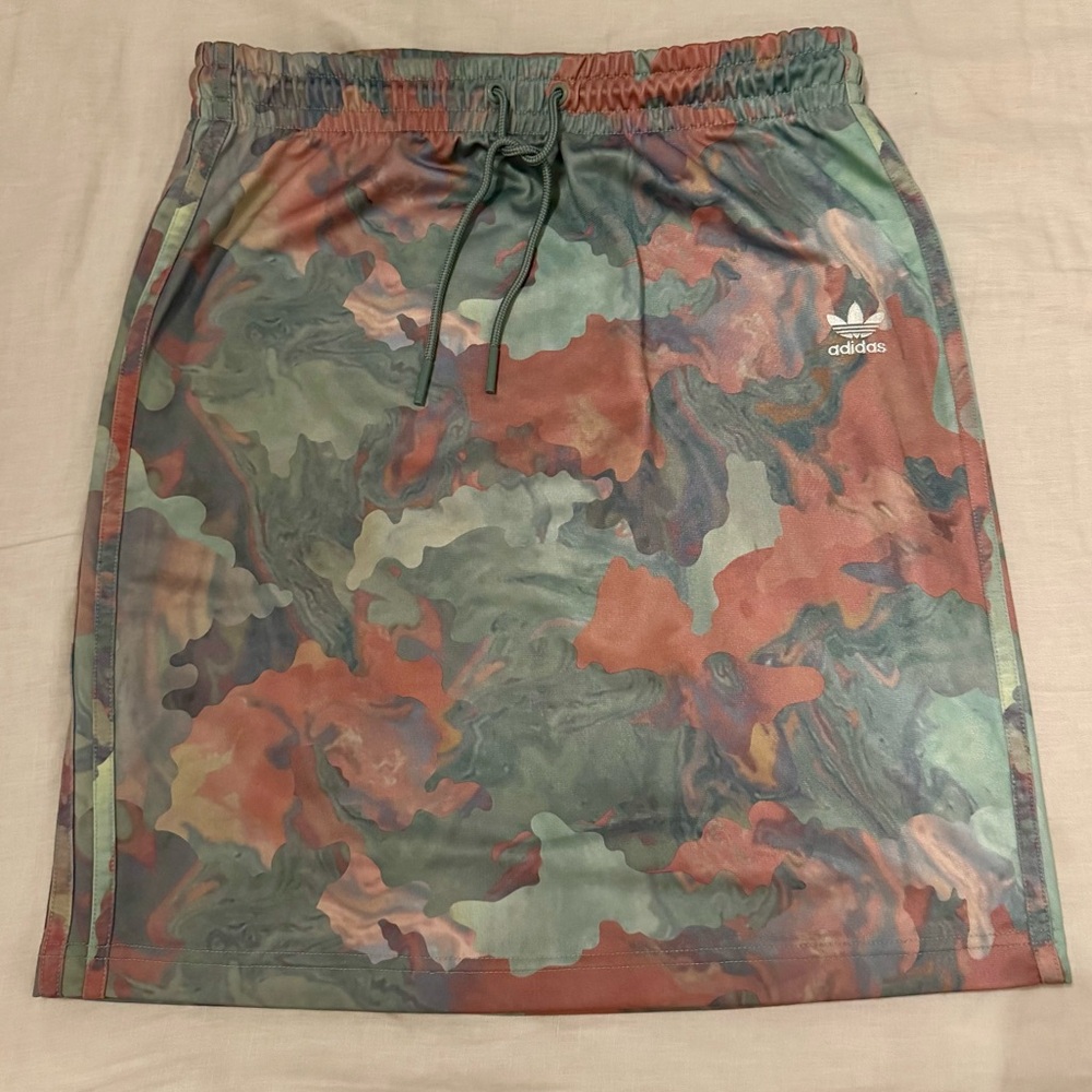 Adidas Multicolor Elastic Waist Mini Skirt